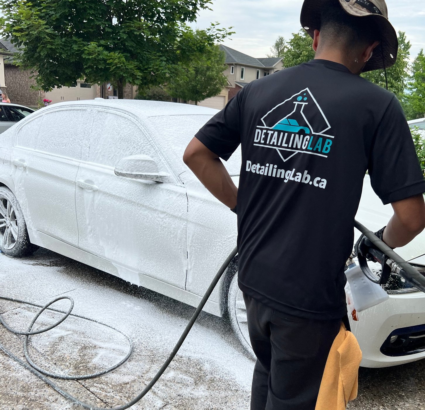 Exterior car detailing completed at Hamilton Ontario address