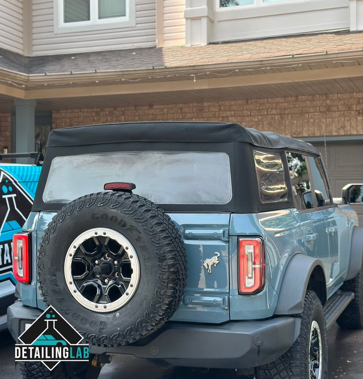 Ford Bronco SUV after professional off-road vehicle detailing service